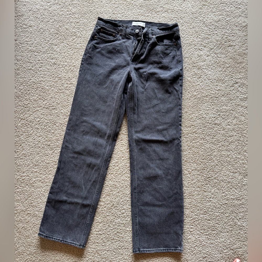 Abercrombie low rise baggy jeans